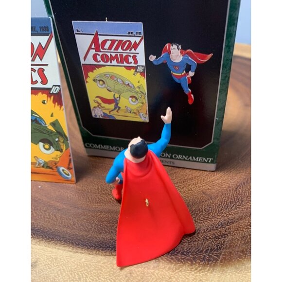 Superman Commemorative Ornament Set Of 2 Action Comics June 1938 Keepsake 1998 - Picture 3 of 8